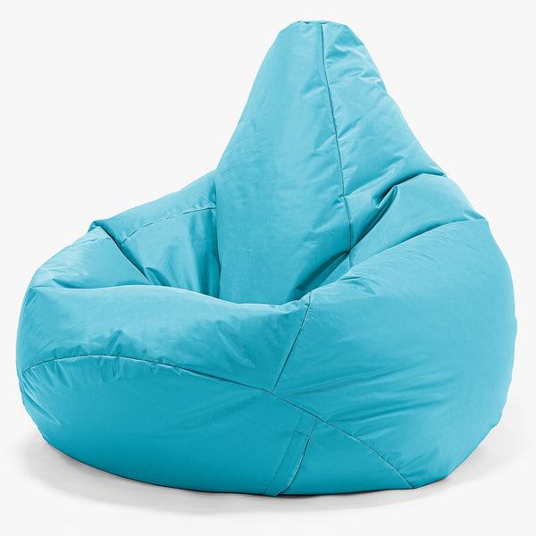 Outdoor Highback Bean Bag Chair - SmartCanvas™ Aqua Blue 01