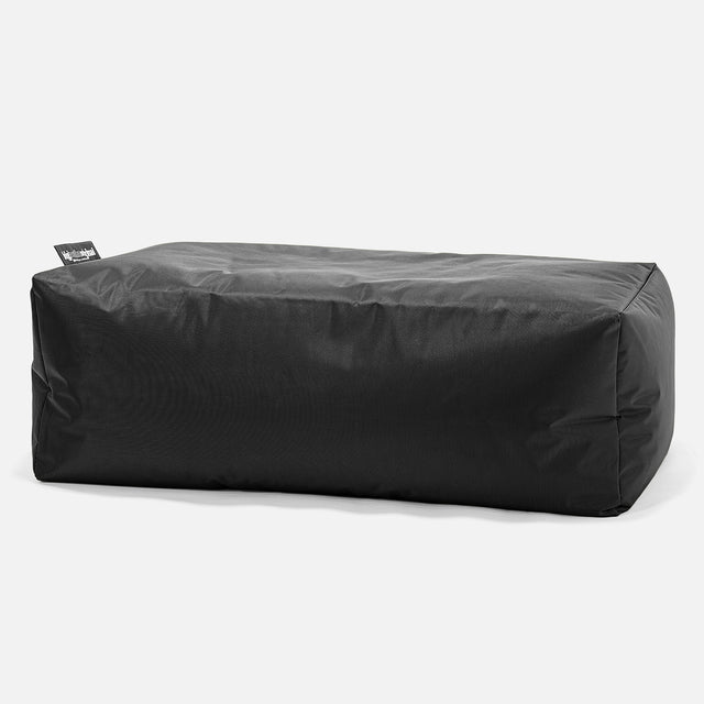 Outdoor Large Footstool - SmartCanvas™ Black 01