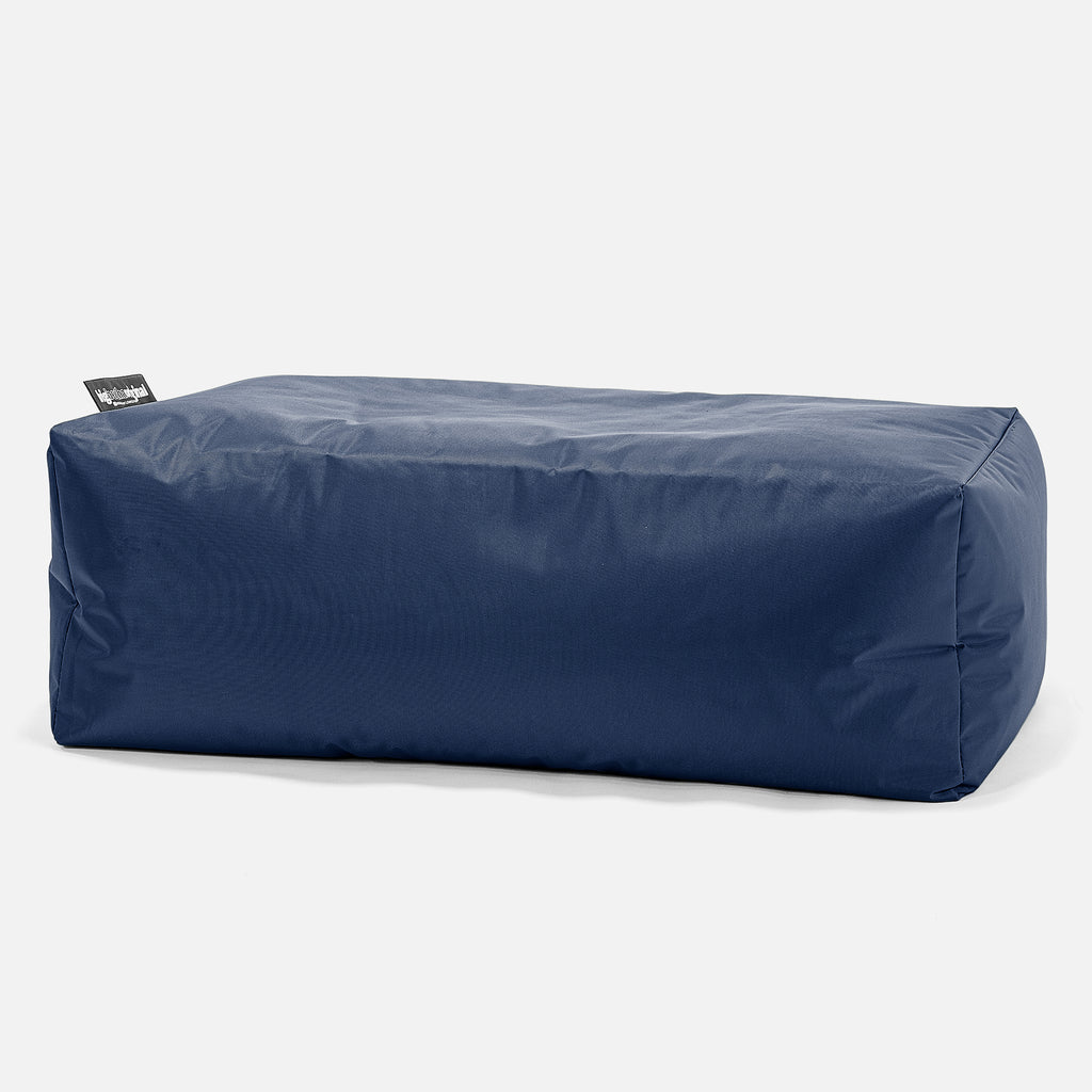Outdoor Large Footstool - SmartCanvas™ Navy Blue 01