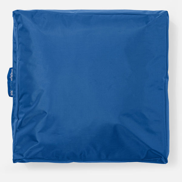 Outdoor Large Floor Cushion - SmartCanvas™ Blue Fabric Close-up Image