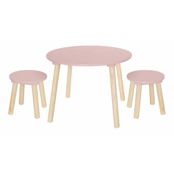 Children’s Pink Table & Stool Set 01