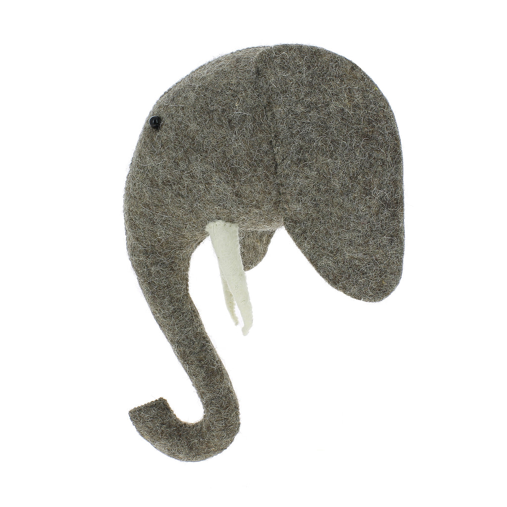 Mini Elephant Head Wall Mount 03