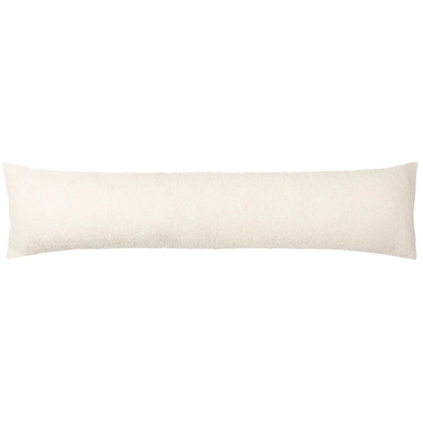 Draught Excluder Cushion - Teddy Fleece Ivory 01