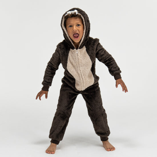 Children's Bear Animal Fleece Onesie 02
