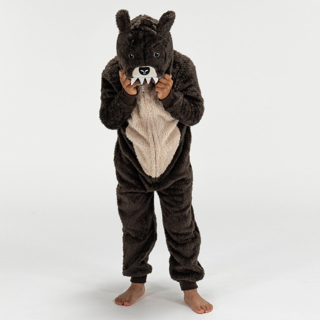 Children's Bear Animal Fleece Onesie 04