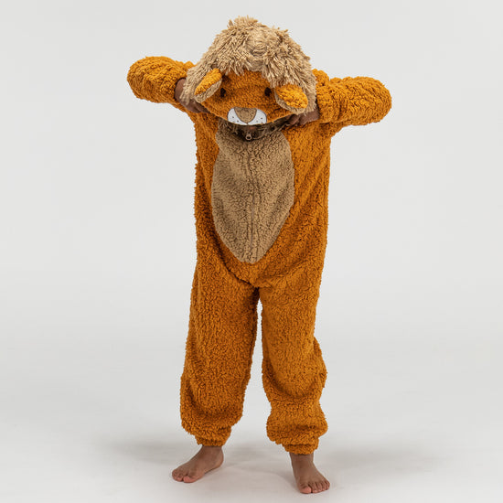 Children's Lion Animal Fleece Onesie 01