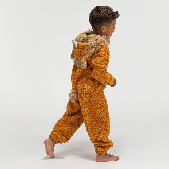 Children's Lion Animal Fleece Onesie 02