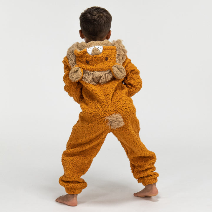 Children's Lion Animal Fleece Onesie 04