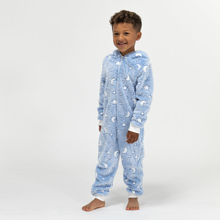 Children's Moon and Stars Fleece Onesie 04