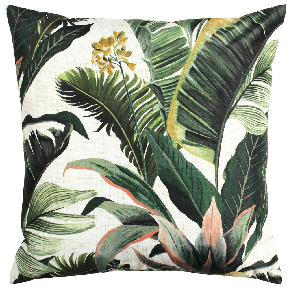 Outdoor Scatter Cushion Cover 43 x 43cm - Leaf Print 01