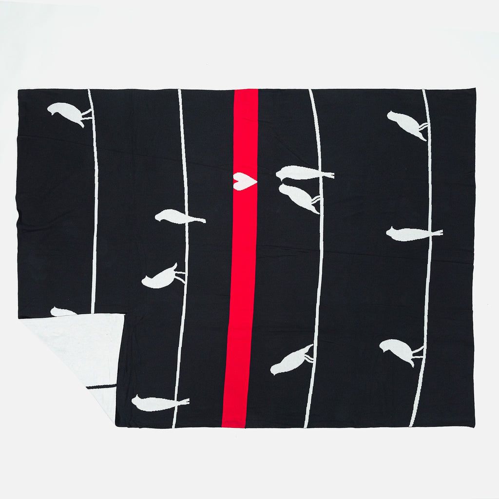Throw / Blanket - 100% Cotton Bird 03