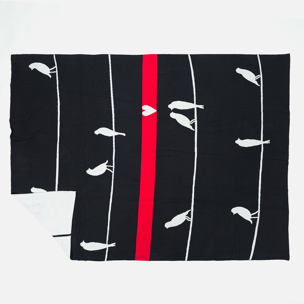 Throw / Blanket - 100% Cotton Bird 01