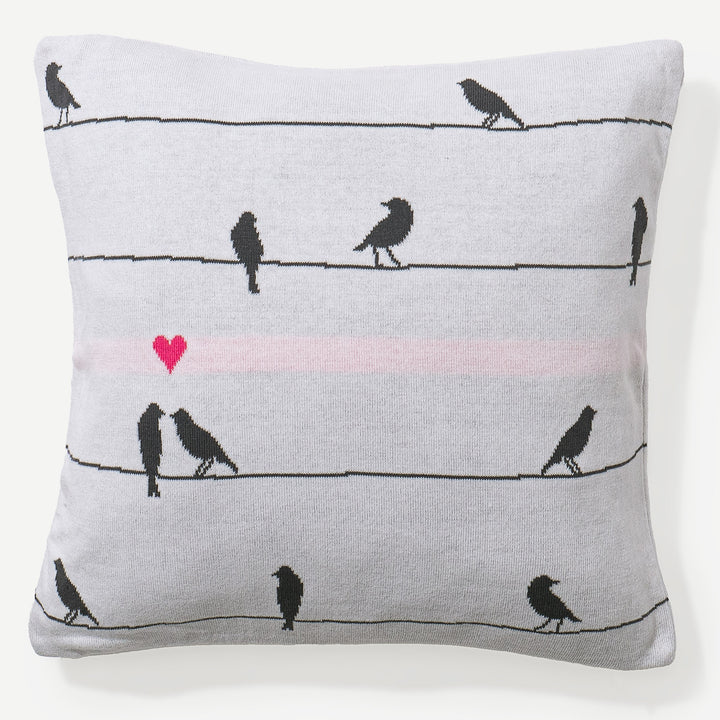 Scatter Cushion 45 x 45cm - 100% Cotton Bird 01