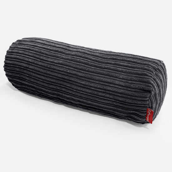 Bolster Scatter Cushion 20 x 55cm - Cord Black 01