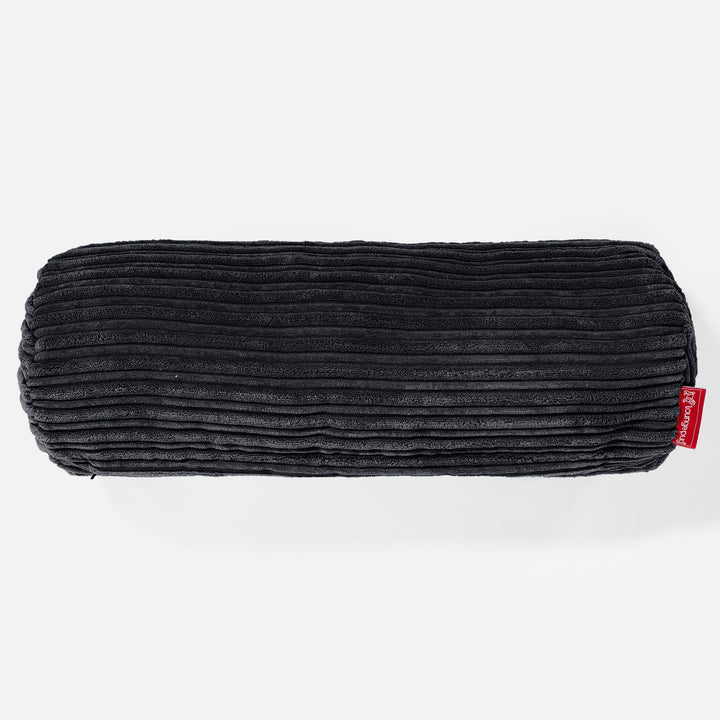 Bolster Scatter Cushion 20 x 55cm - Cord Black 02