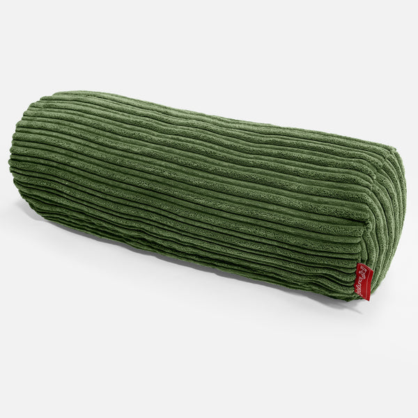 Bolster Scatter Cushion 20 x 55cm - Cord Forest Green 01