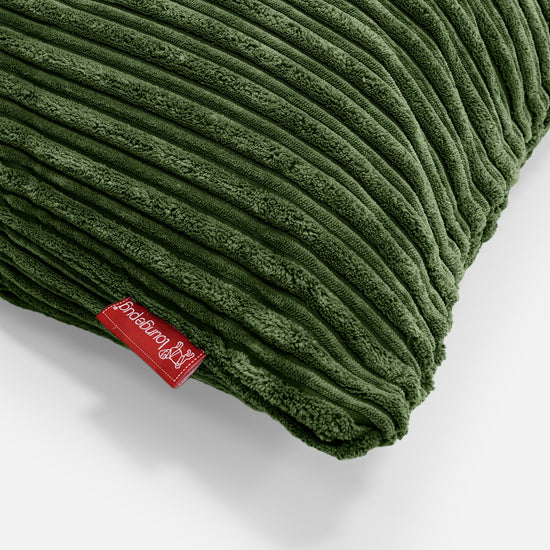 Bolster Scatter Cushion 20 x 55cm - Cord Forest Green 03
