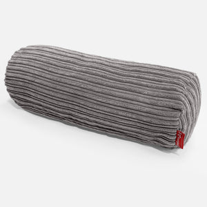 Bolster Scatter Cushion Cover 20 x 55cm - Cord Graphite Grey