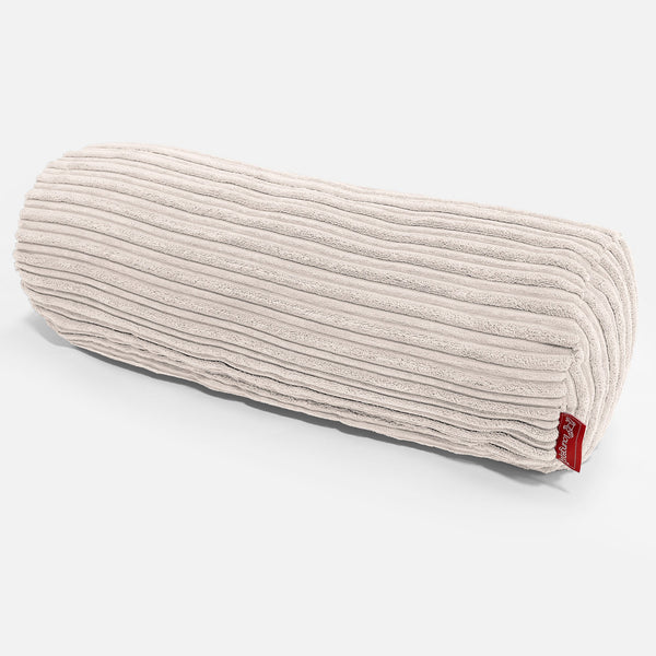 Bolster Scatter Cushion 20 x 55cm - Cord Ivory 01