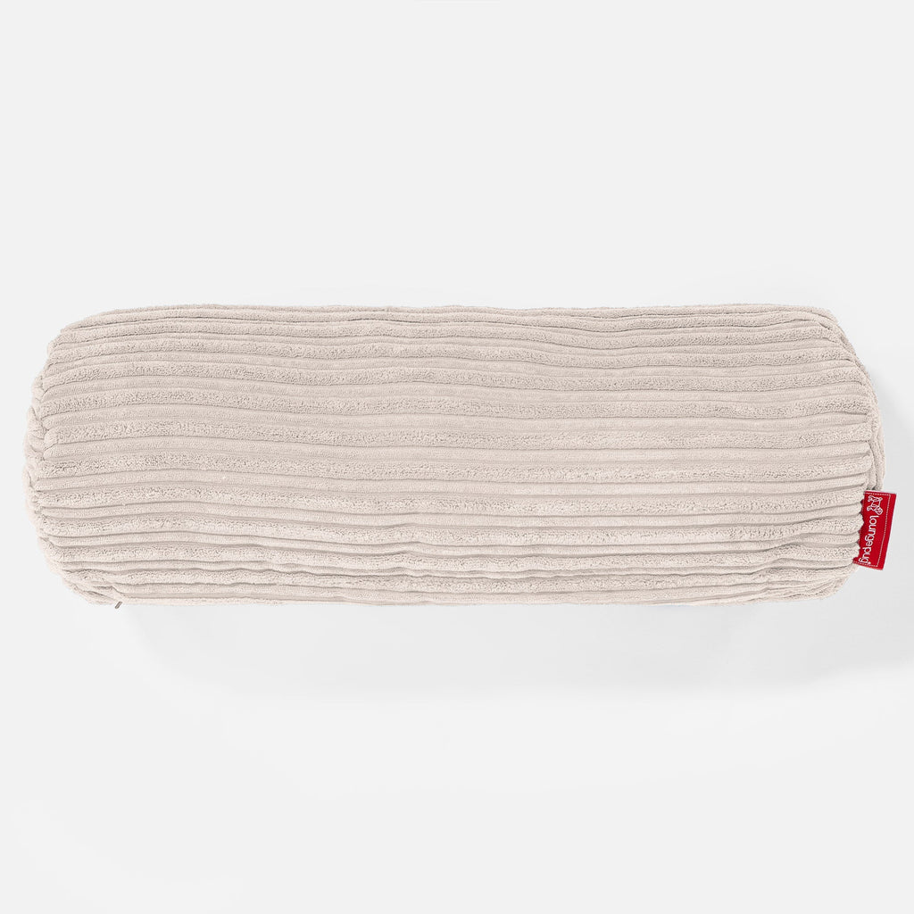Bolster Scatter Cushion 20 x 55cm - Cord Ivory 02