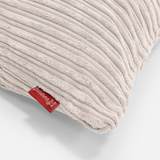 Bolster Scatter Cushion 20 x 55cm - Cord Ivory 03