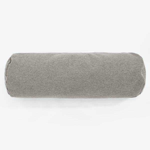 Bolster Scatter Cushion 20 x 55cm - Interalli Wool Silver 01