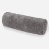 Bolster Scatter Cushion 20 x 55cm - Pom Pom Charcoal Grey 01