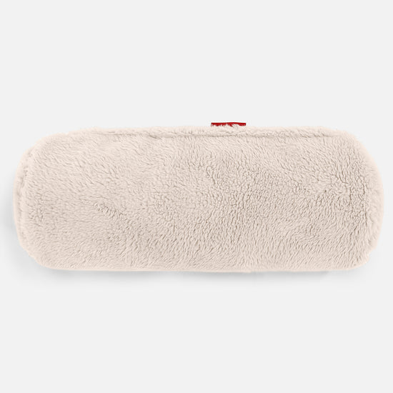 Bolster Scatter Cushion 20 x 55cm - Teddy Faux Fur Cream 02