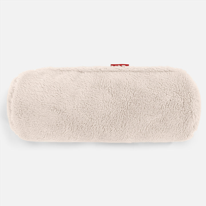 Bolster Scatter Cushion 20 x 55cm - Teddy Faux Fur Cream 02