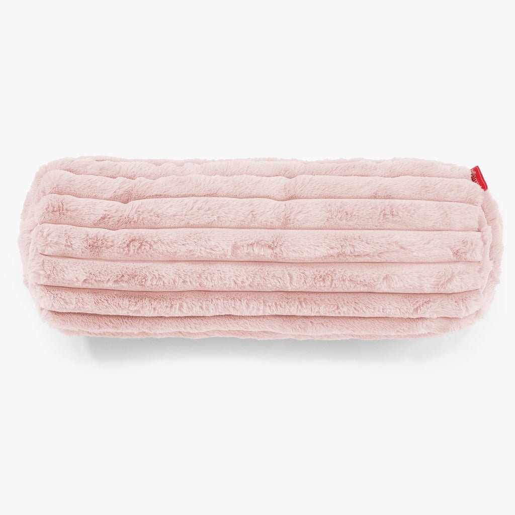 Bolster Scatter Cushion Cover 20 x 55cm - Ultra Plush Cord Dusty Pink 02