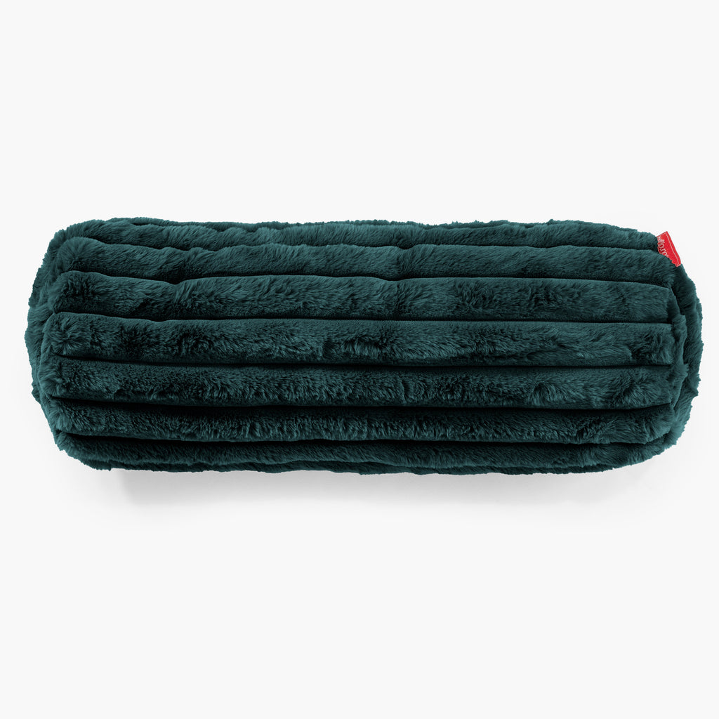 Bolster Scatter Cushion Cover 20 x 55cm - Ultra Plush Cord Teal 02