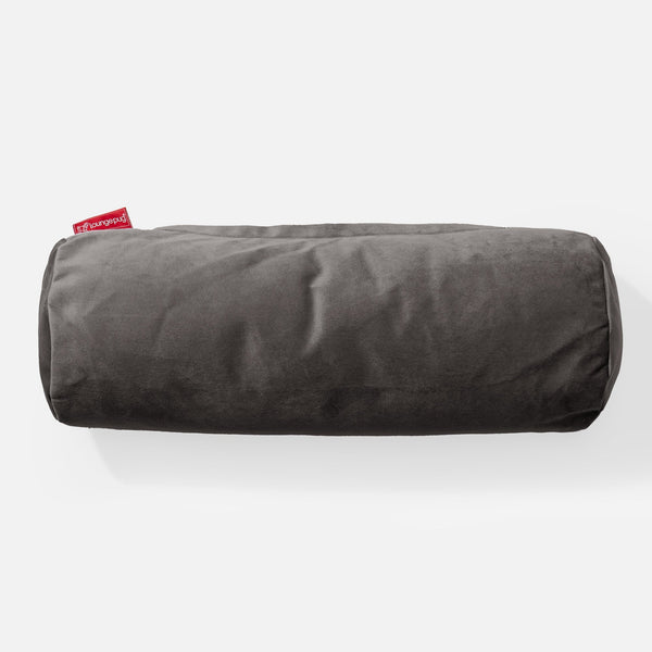 Bolster Scatter Cushion 20 x 55cm - Velvet Graphite Grey 01