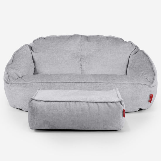 Bubble Sofa Bean Bag - Chenille Grey 02