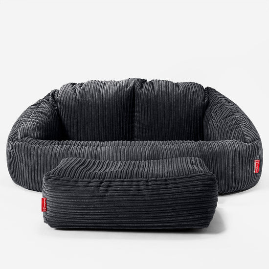 Bubble Sofa Bean Bag - Cord Black 02