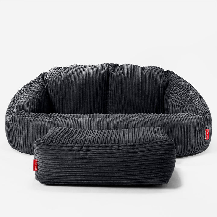 Bubble Sofa Bean Bag - Cord Black 02