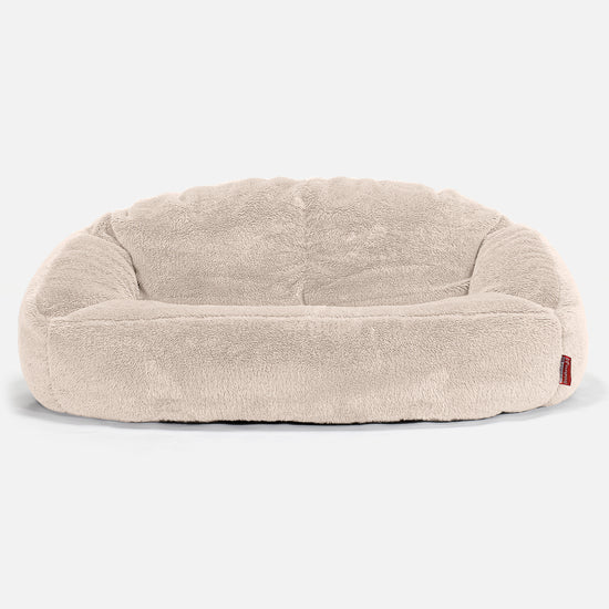 Bubble Sofa Bean Bag - Teddy Faux Fur Cream 01