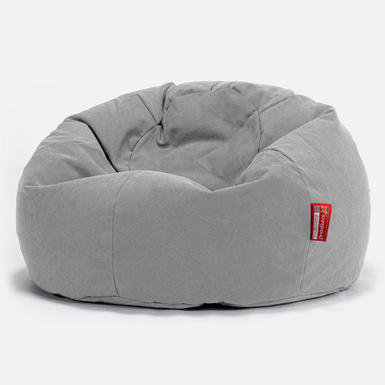 Classic Bean Bag Chair - Canvas Pewter 01