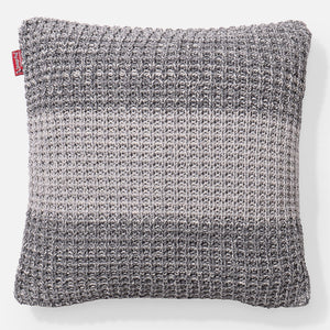 Decorative Cushion Cover 47 x 47cm - Knitted Chester Grey
