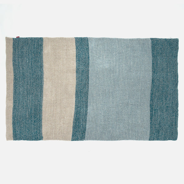 Throw / Blanket - 100% Cotton Chester Blue 01