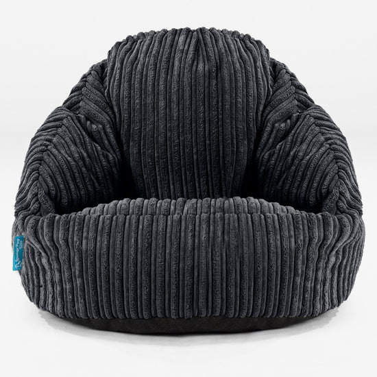 Children's Bubble Bean Bag 1-3 yr - Cord Black 01