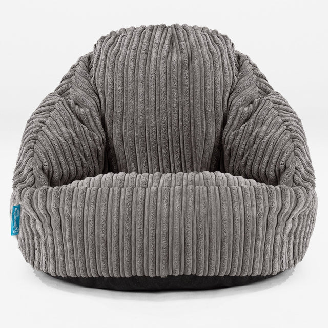 Children's Bubble Bean Bag 1-3 yr - Cord Graphite Grey 01