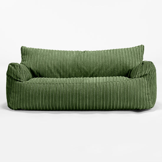 Josephine Children's Sofa Bean Bag 1-5 yr - Cord Forest Green 01