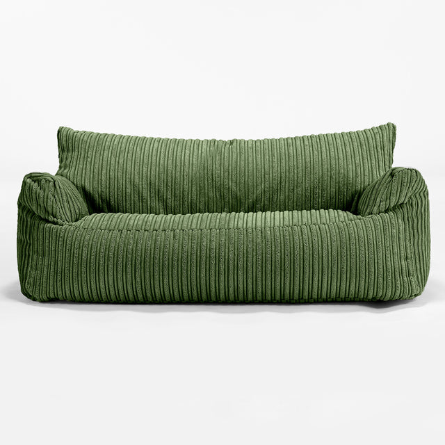 Josephine Children's Sofa Bean Bag 1-5 yr - Cord Forest Green 01