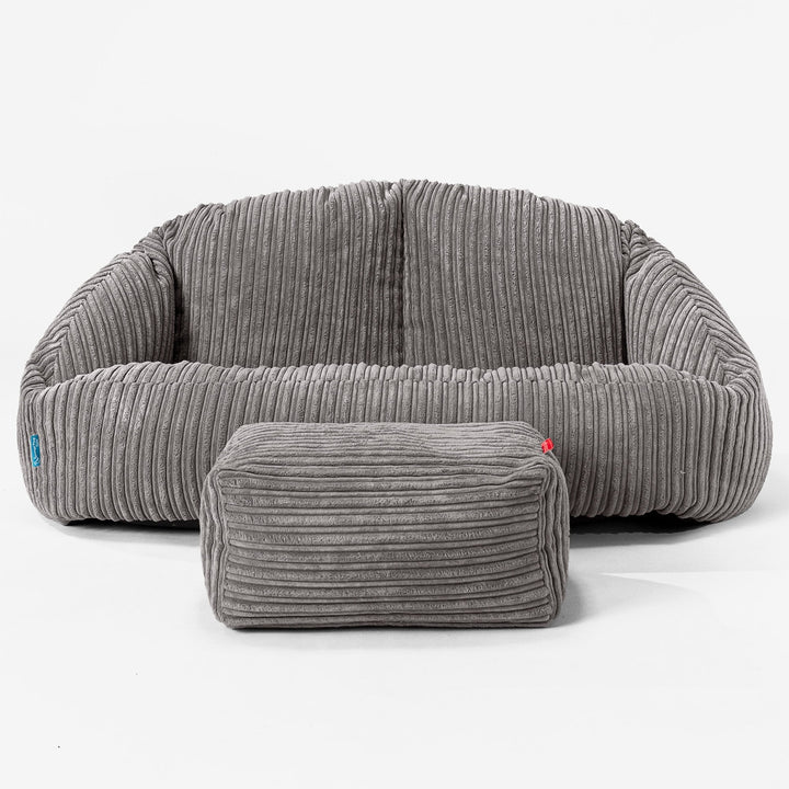 Bubble Kids Sofa Bean Bag - Cord Graphite Grey 02