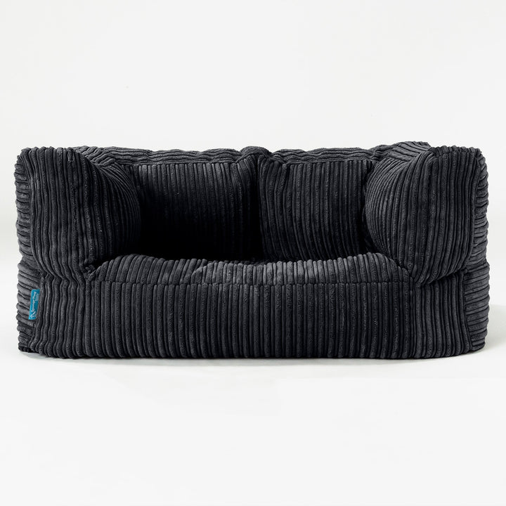 Albert Kids Sofa Bean Bag 2-6 yr - Cord Black 01