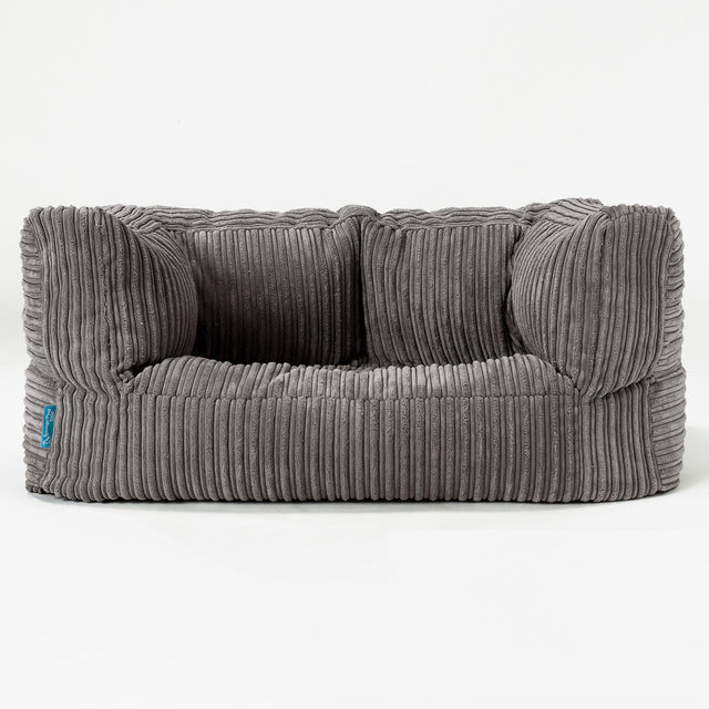 Albert Kids Sofa Bean Bag 2-6 yr - Cord Graphite Grey 01