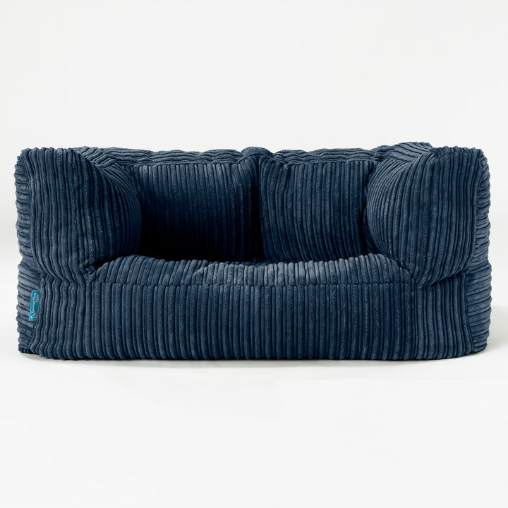 Albert Kids Sofa Bean Bag 2-6 yr - Cord Navy Blue 01