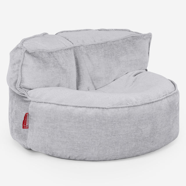 Chloe Bean Bag Sofa - Chenille Grey 01