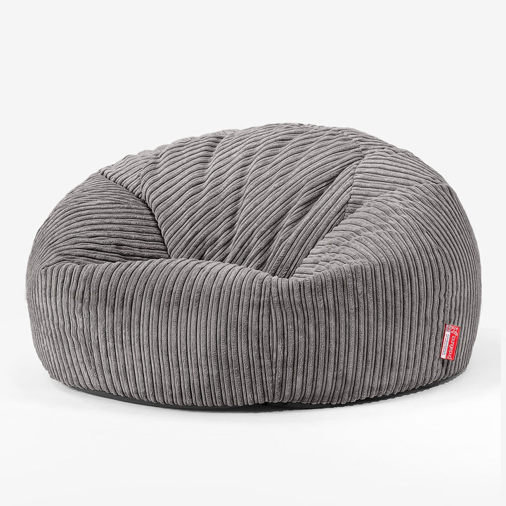 Children's Bean Bag Sofa 6-14 yr - Cord Graphite 02