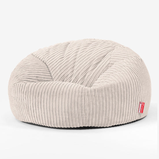 Children's Bean Bag Sofa 6-14 yr - Cord Ivory 02